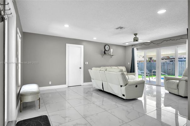 Interior, Living room, Marble, Recessed Lighting