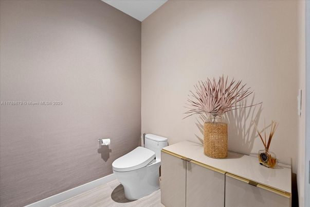 Bathroom, Interior, Wood Texture Flooring