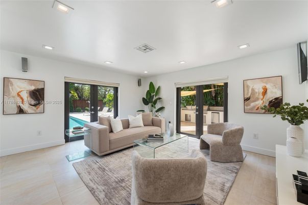 Interior, Living room, Recessed Lighting