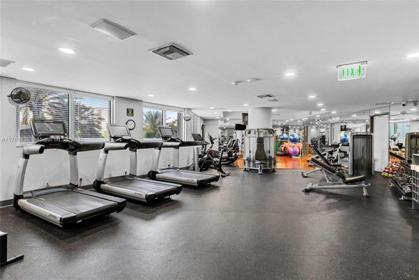 Fitness Equipment, Gym, Interior, Recessed Lighting
