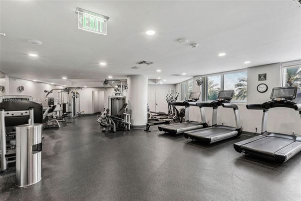 Fitness Equipment, Gym, Interior, Recessed Lighting