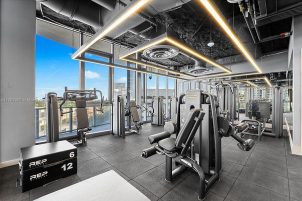 Fitness Equipment, Gym, Interior