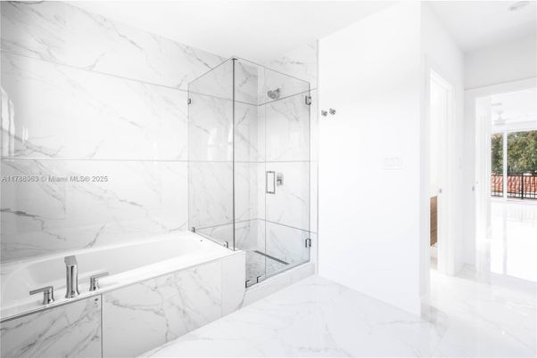 Bathroom, Glass Shower, Interior, Marble, Marble Walls