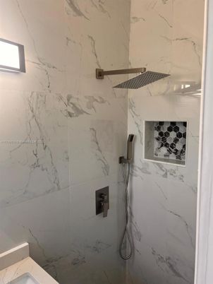 Bathroom, Glass Shower, Interior, Marble Walls