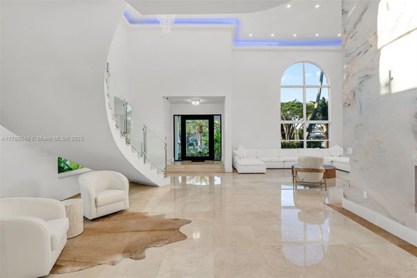 Interior, Marble Walls, Recessed Lighting