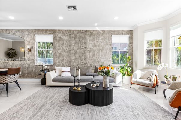 Interior, Living room, Recessed Lighting