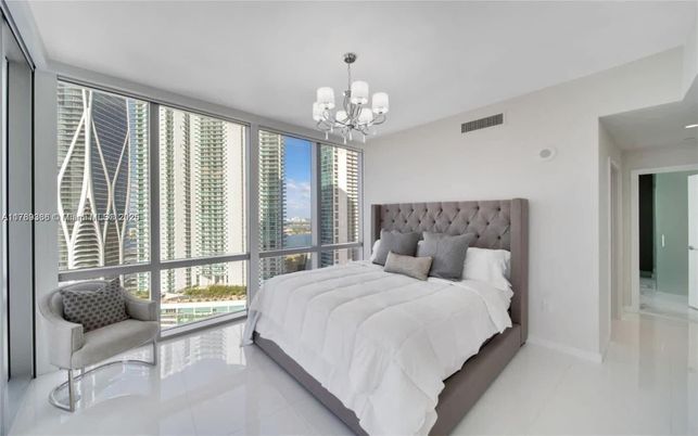 Bedroom, Chandelier, Interior