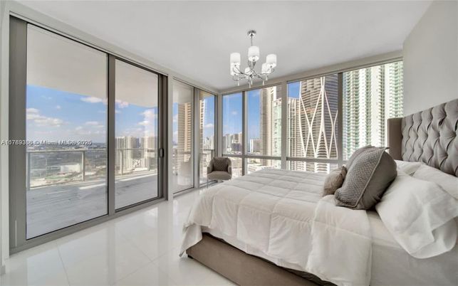 Bedroom, Chandelier, Interior