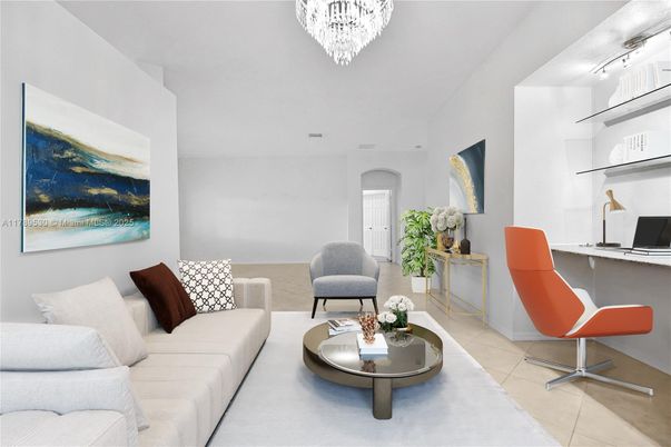Chandelier, Home Office, Interior, Living room
