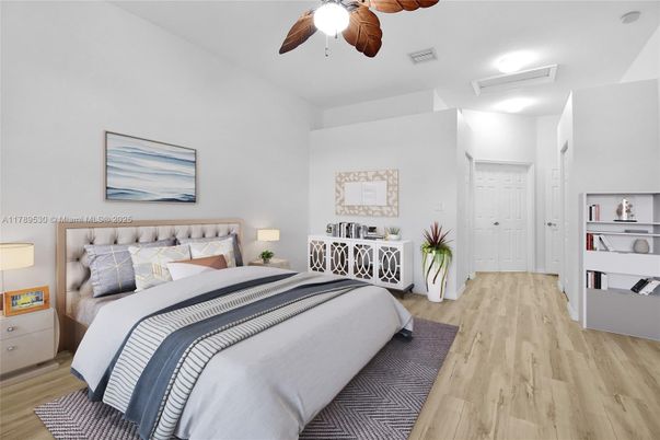 Bedroom, Interior, Wood Texture Flooring
