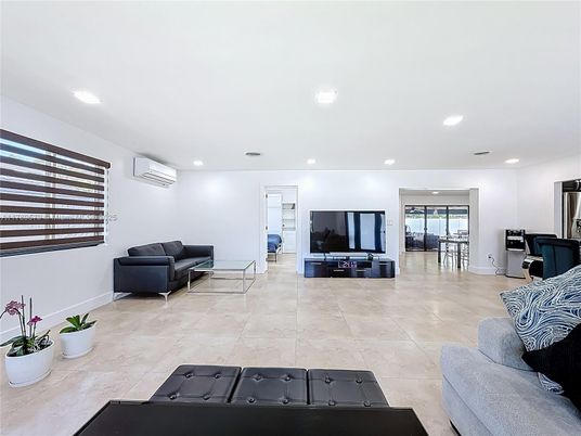 Interior, Living room, Recessed Lighting