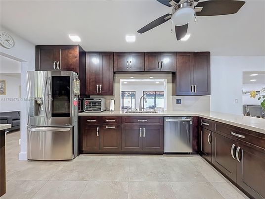 Interior, Kitchen, Recessed Lighting, Stainless Steel Appliances