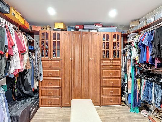 Interior, Recessed Lighting, Walk-in Closets, Wood Texture Flooring