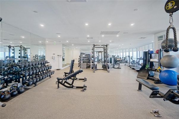 Fitness Equipment, Gym, Interior, Recessed Lighting