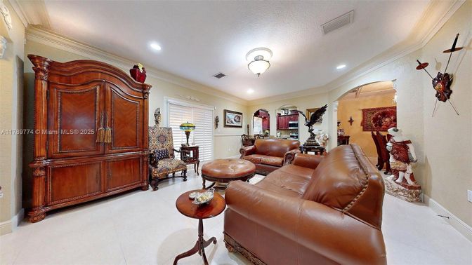 Interior, Living room, Recessed Lighting