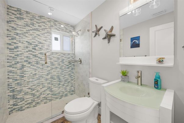 Bathroom, Glass Shower, Interior