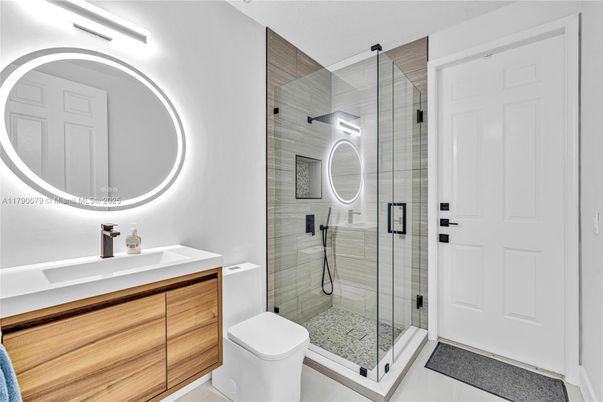 Bathroom, Glass Shower, Interior