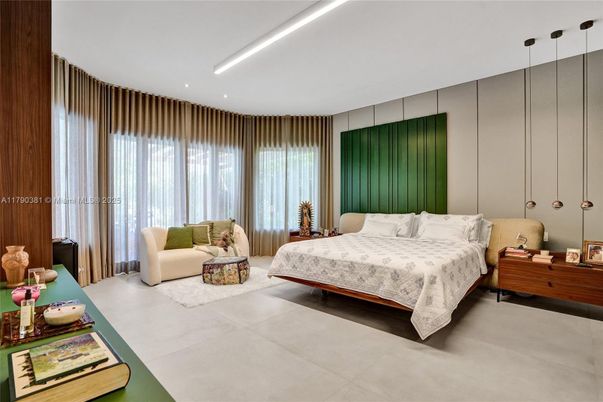 Bedroom, Interior, Pendant Lights, Recessed Lighting
