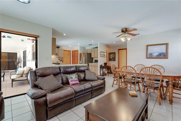 Dining room, Interior, Kitchen, Living room, Recessed Lighting, Stainless Steel Appliances