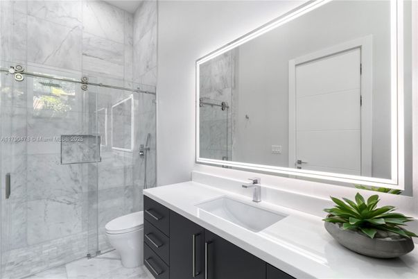 Bathroom, Glass Shower, Interior, Marble, Marble Walls