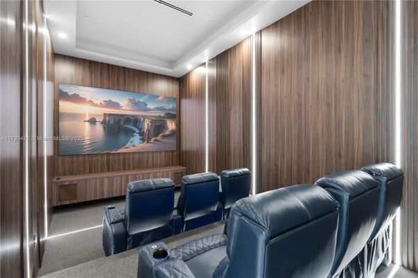 Home Theatre Room, Interior, Recessed Lighting, Theatre Room