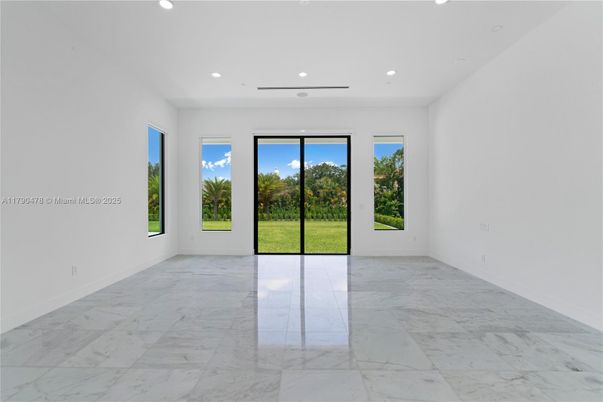 Empty room, Interior, Marble, Recessed Lighting