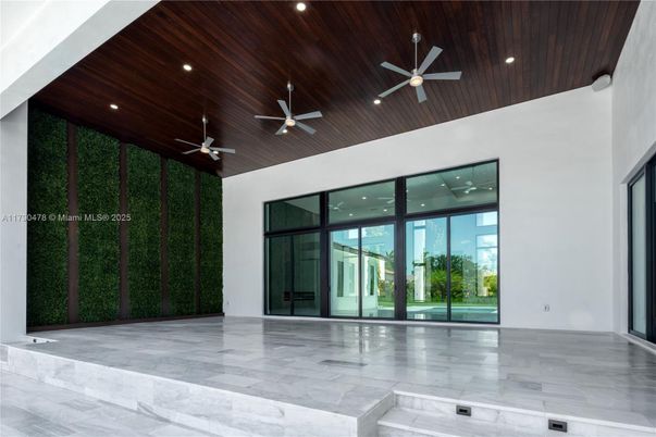 Empty room, Interior, Marble, Recessed Lighting, Wooden Ceilings