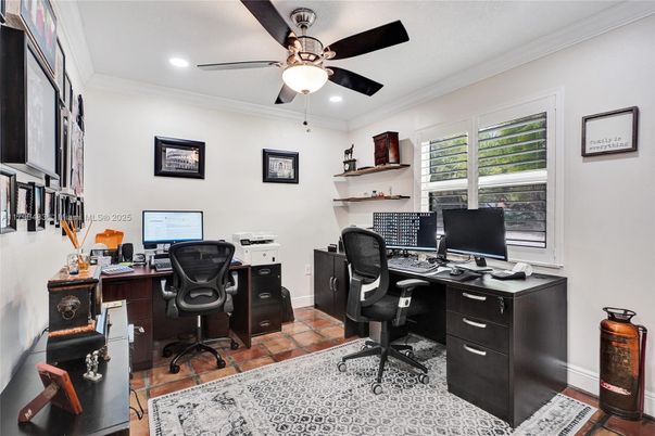 Home Office, Interior, Recessed Lighting