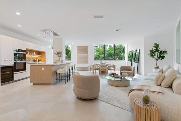 Dining room, Interior, Kitchen, Living room, Recessed Lighting