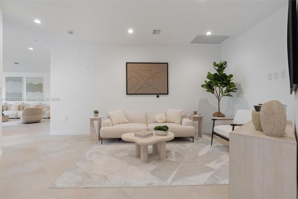 Interior, Living room, Recessed Lighting
