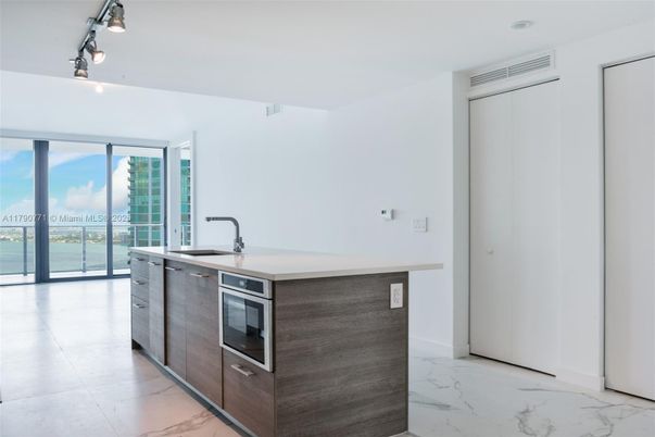 Interior, Kitchen, Marble, Recessed Lighting, Stainless Steel Appliances