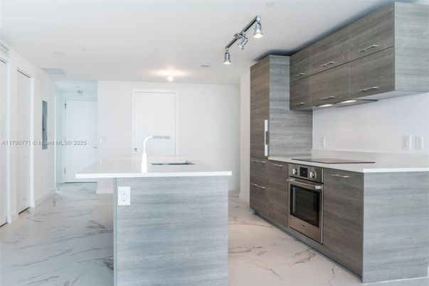 Interior, Kitchen, Marble, Recessed Lighting, Stainless Steel Appliances