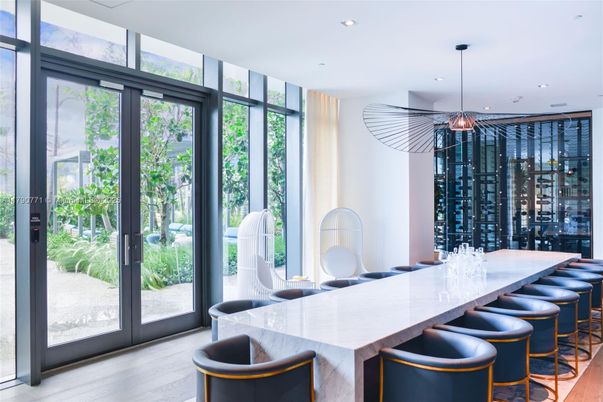 Interior, Pendant Lights, Recessed Lighting, Wine Storage, Wood Texture Flooring