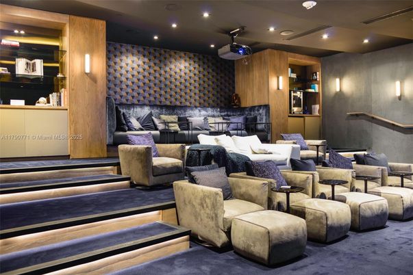 Interior, Living room, Recessed Lighting, Wooden Walls