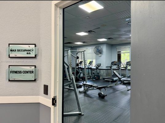 Fitness Equipment, Gym, Interior, Recessed Lighting