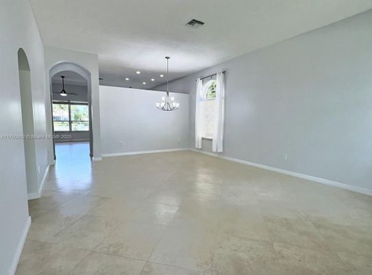 Chandelier, Empty room, Interior, Recessed Lighting