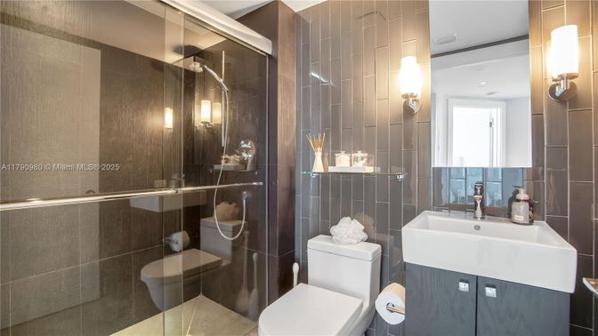 Bathroom, Glass Shower, Interior