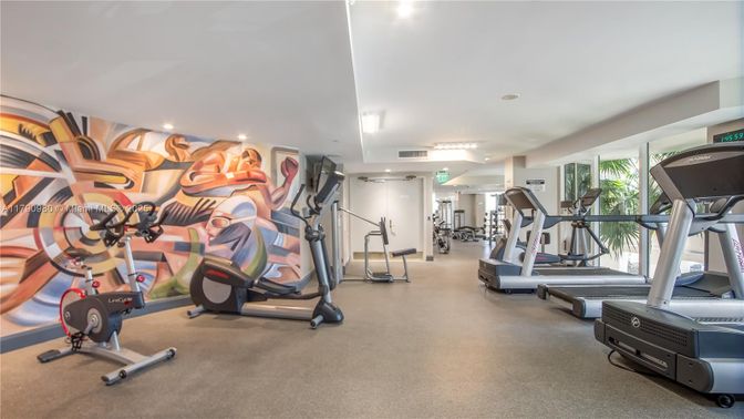 Fitness Equipment, Gym, Interior, Recessed Lighting