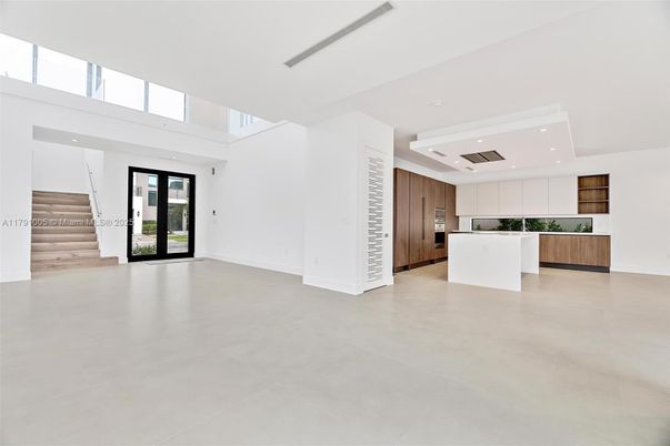 Empty room, Interior, Kitchen, Recessed Lighting