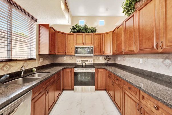 Interior, Kitchen, Marble, Stainless Steel Appliances