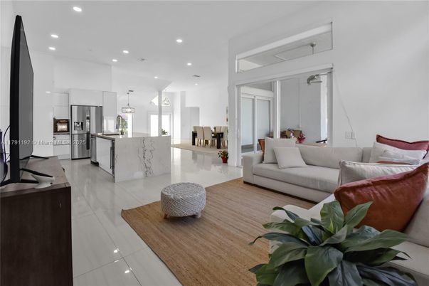 Dining room, Interior, Kitchen, Living room, Recessed Lighting, Stainless Steel Appliances