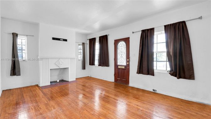 Empty room, Fireplace, Interior, Wood Texture Flooring