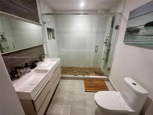 Bathroom, Dual Sink Vanities, Free Standing Baths, Glass Shower, Interior, Recessed Lighting
