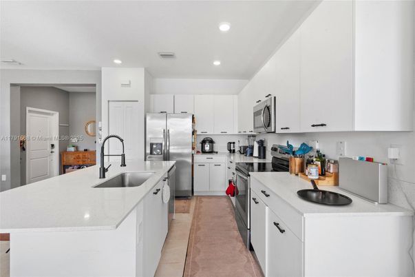 Interior, Kitchen, Recessed Lighting, Stainless Steel Appliances