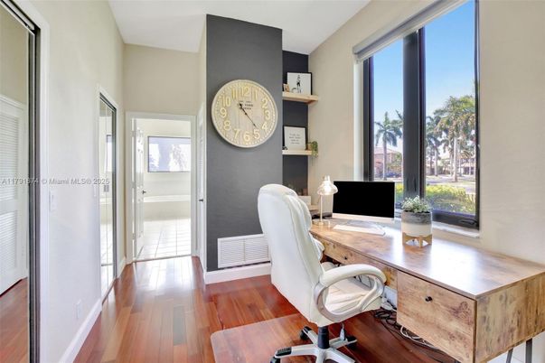 Home Office, Interior, Wood Texture Flooring