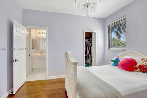 Bedroom, Chandelier, Interior, Wood Texture Flooring