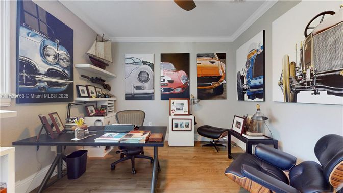 Home Office, Interior, Wood Texture Flooring