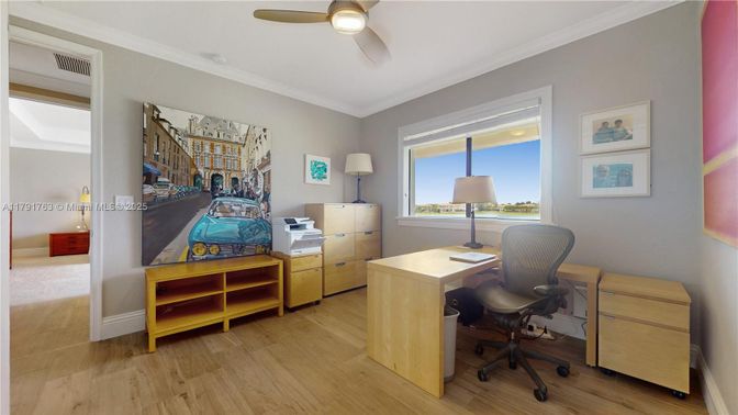 Home Office, Interior, Wood Texture Flooring