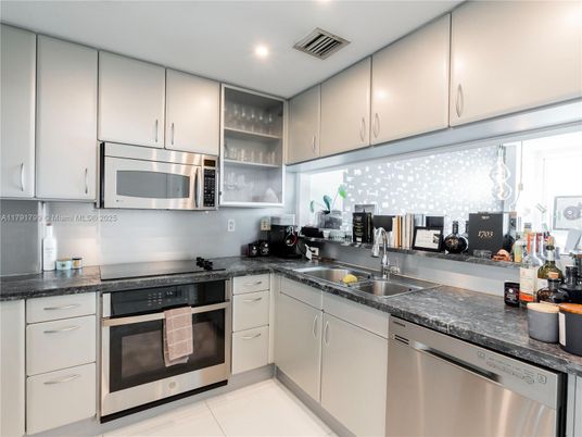 Interior, Kitchen, Recessed Lighting, Stainless Steel Appliances