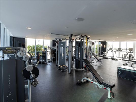 Fitness Equipment, Gym, Interior, Recessed Lighting